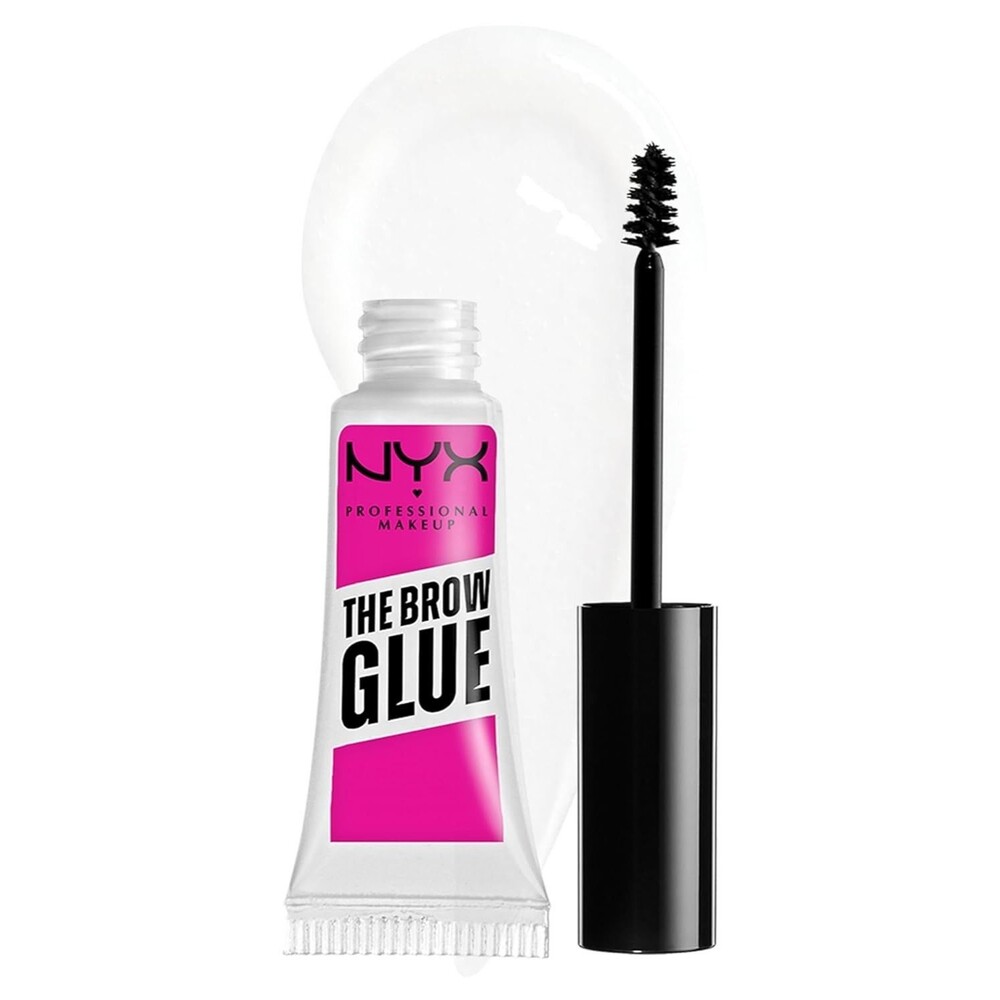 NYX PROFESSIONAL MAKEUP The Brow Glue, Extreme Hold Eyebrow Gel - 01-Clear